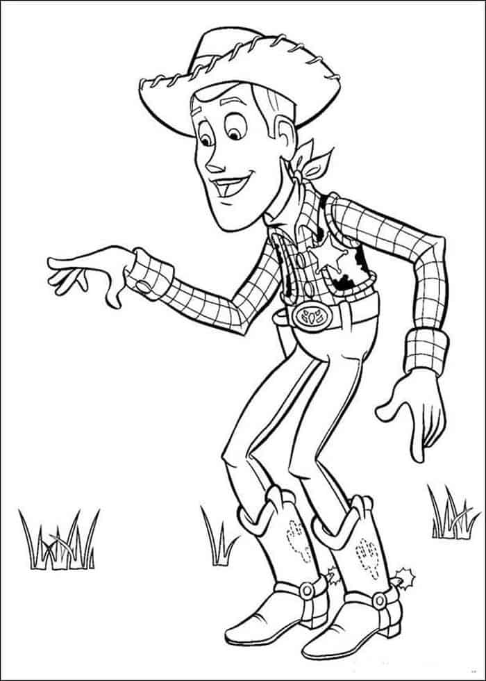 Toy Story Woody Coloring Pages