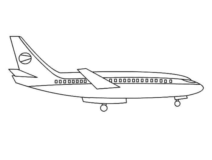 Traditional Airplane Coloring Pages