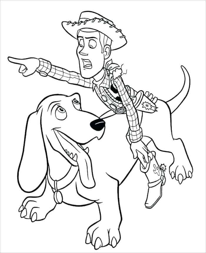 Woody Toy Story Coloring Pages
