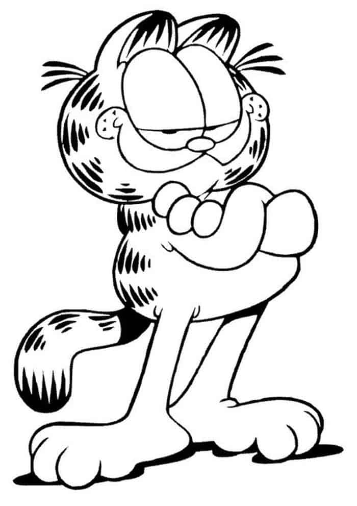 coloring pages garfield