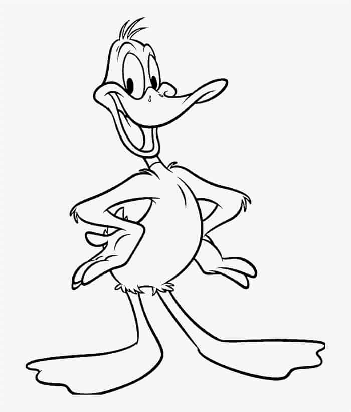 daffy duck looney tunes coloring pages