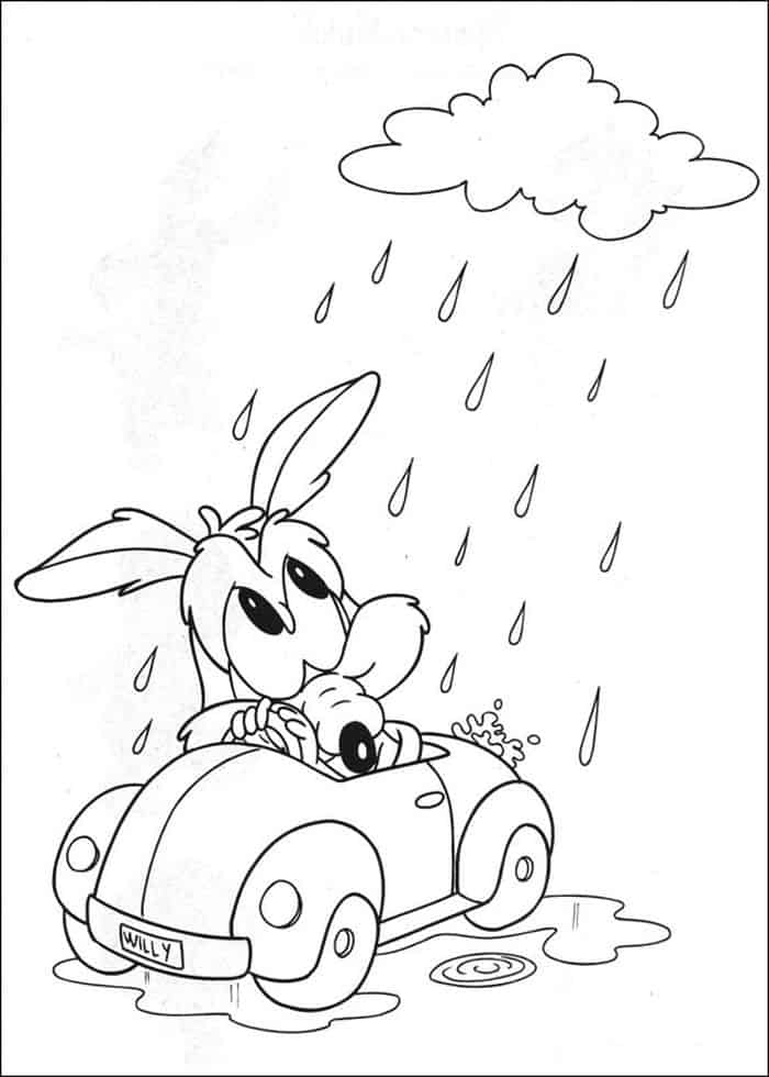 sad looney tunes coloring pages