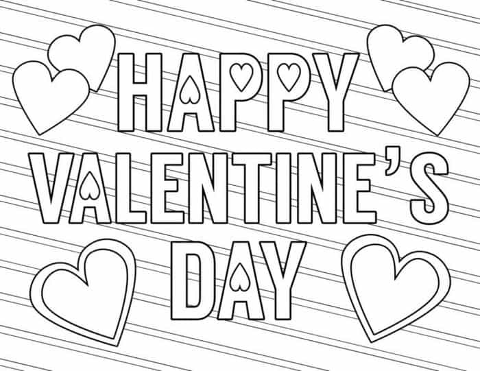 Adult Coloring Pages For Valentines Day