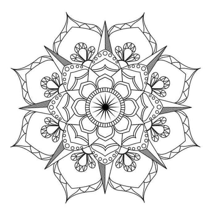 Adult Coloring Pages Of Flowers
