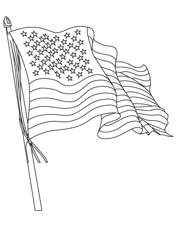 American Flag Coloring Pages Printable