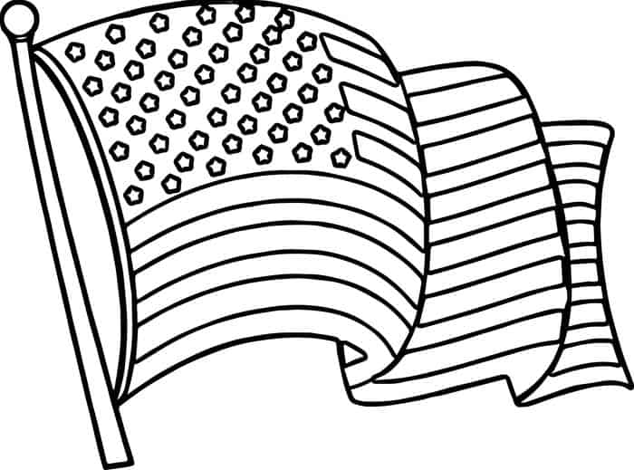 American Flag Coloring Pages