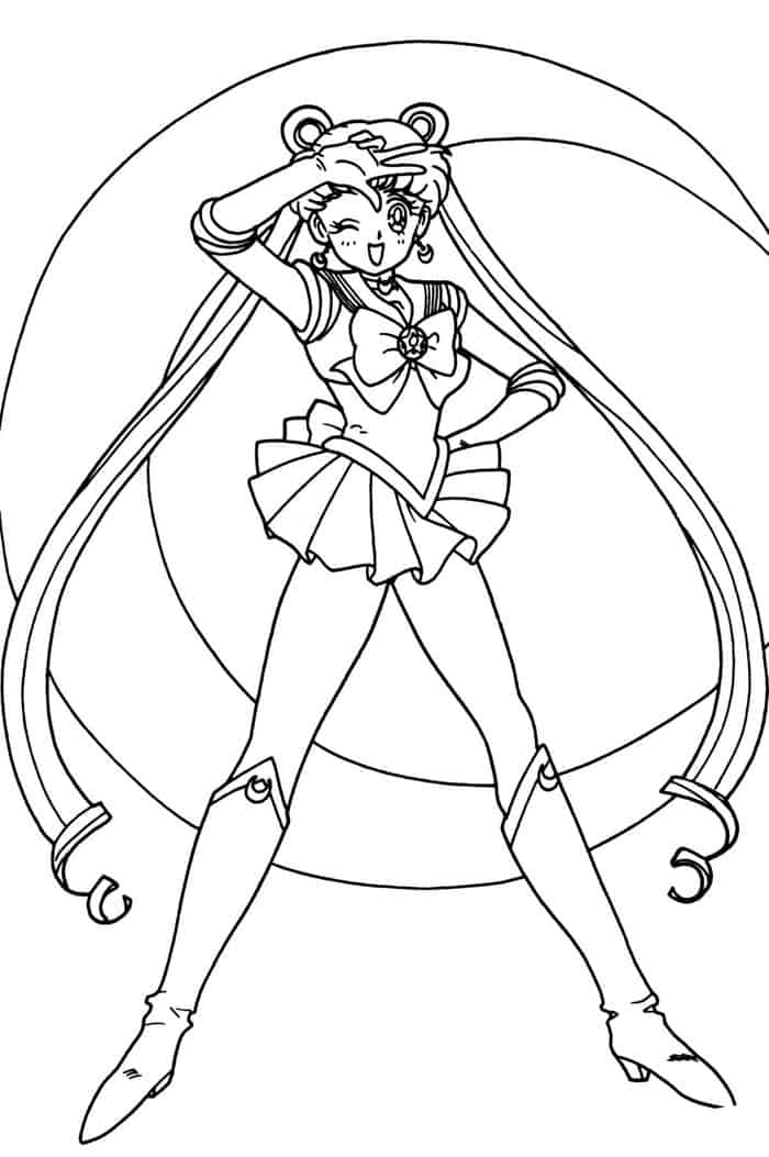 Anime Coloring Pages Sailor Moon