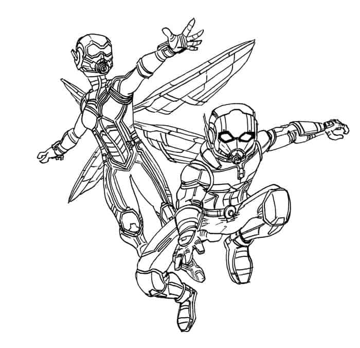 Ant Man And The Wasp Coloring Pages