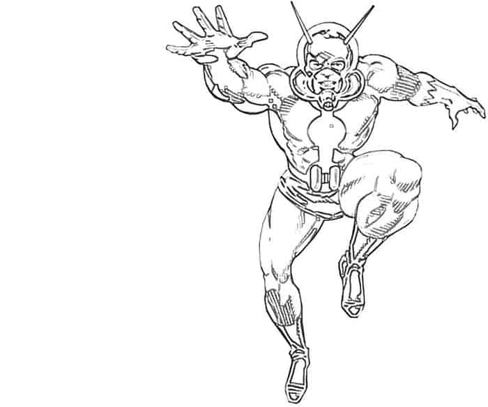 Ant Man Cartoon Coloring Pages