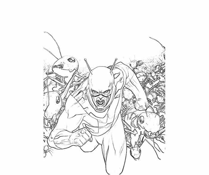 Ant Man Civil War Coloring Pages