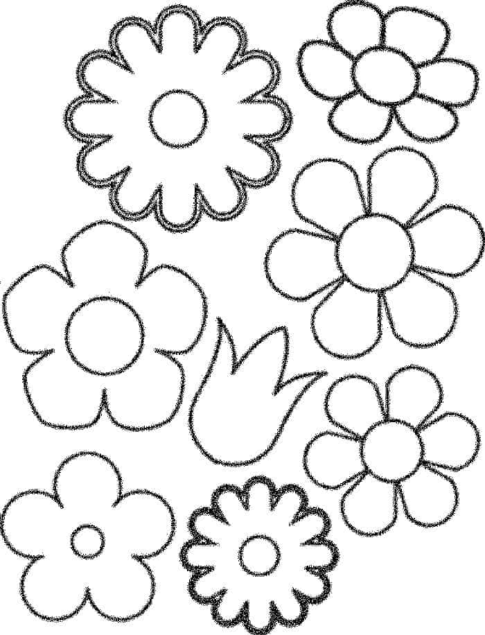 April Showers Bring May Flowers Coloring Pages