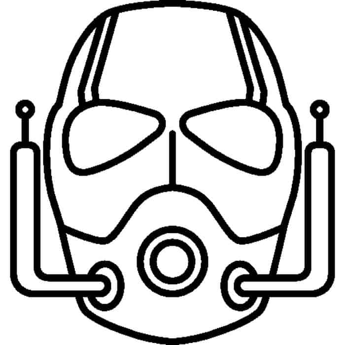 Avengers Ant Man Face Coloring Pages