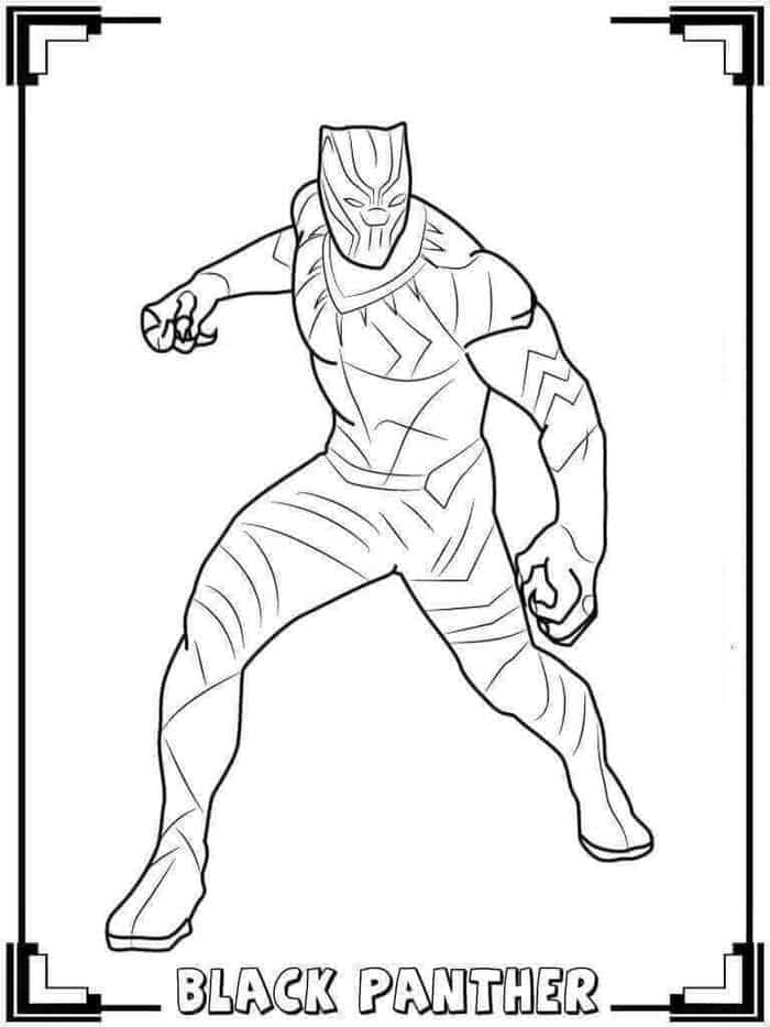 Avengers Black Panther Coloring Pages