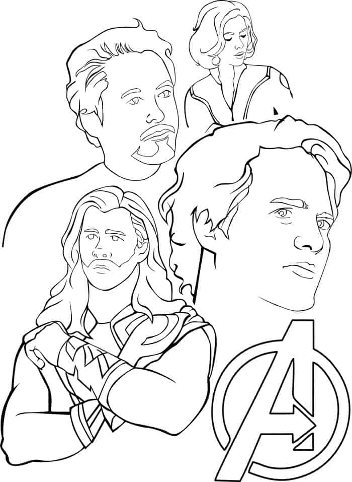 Avengers Free Coloring Pages