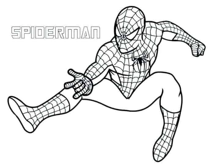Avengers Infinity War Spiderman Coloring Pages
