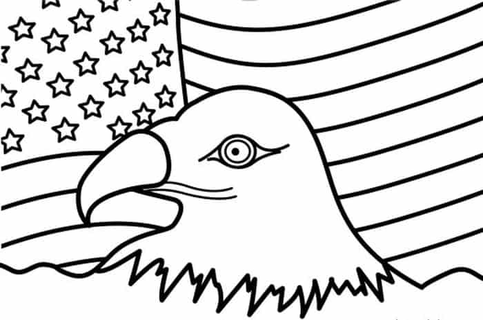Awesome American Flag Coloring Pages