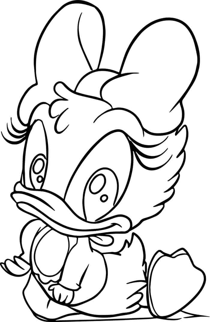 Baby Daisy Duck Coloring Pages