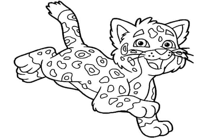 Baby King Cheetah Coloring Pages