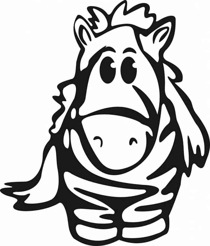 Baby Zebra Coloring Pages