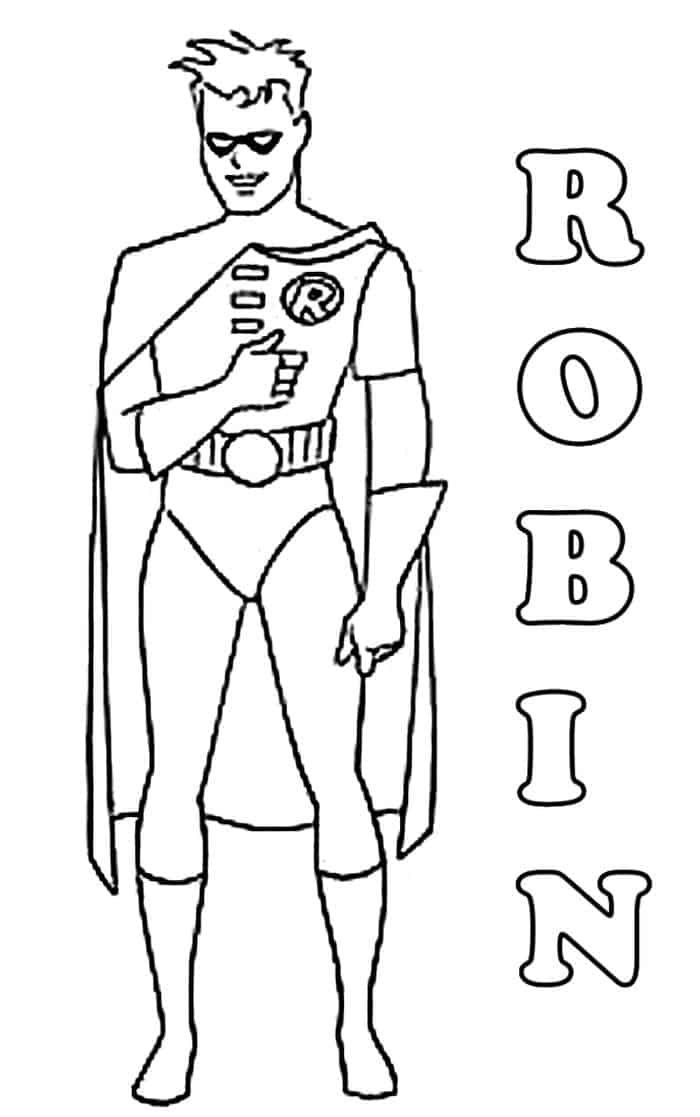 Batgirl And Robin Coloring Pages