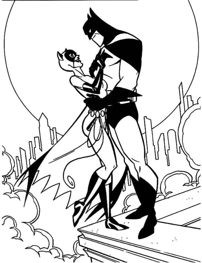 Batman And Batgirl Coloring Pages