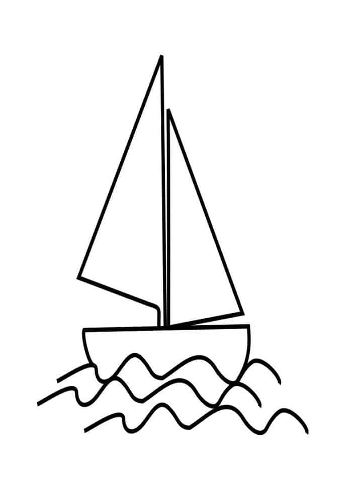 Boat Coloring Pages Toddlers