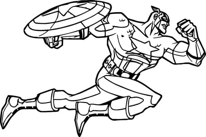 Captain America Avengers Coloring Pages