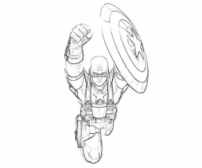Captain America Coloring Pages Printable