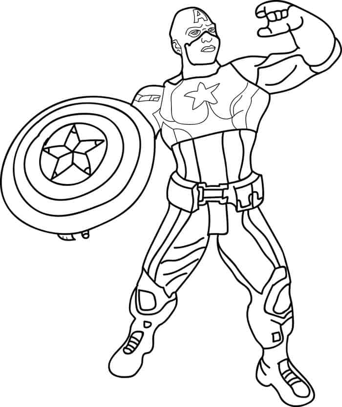 Captain America Coloring Pages