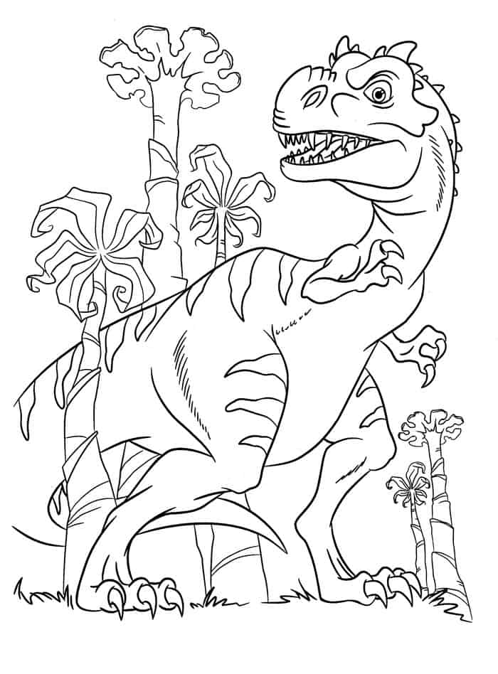 Carnivore Dinosaurs Coloring Pages Real