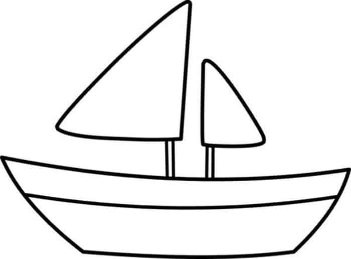 Children Boat Coloring Pages