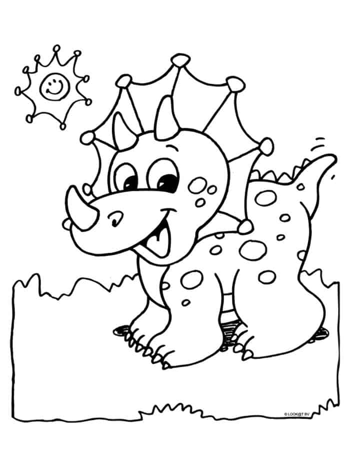 Childrens Coloring Pages Dinosaurs