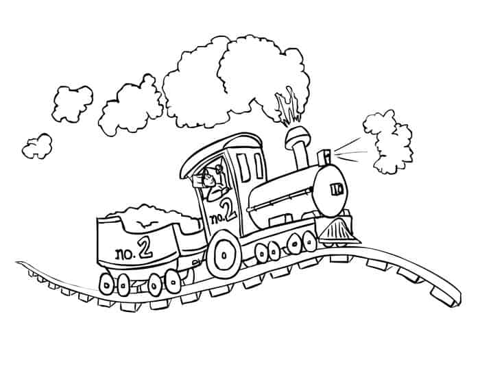 Choo Choo Train Coloring Pages