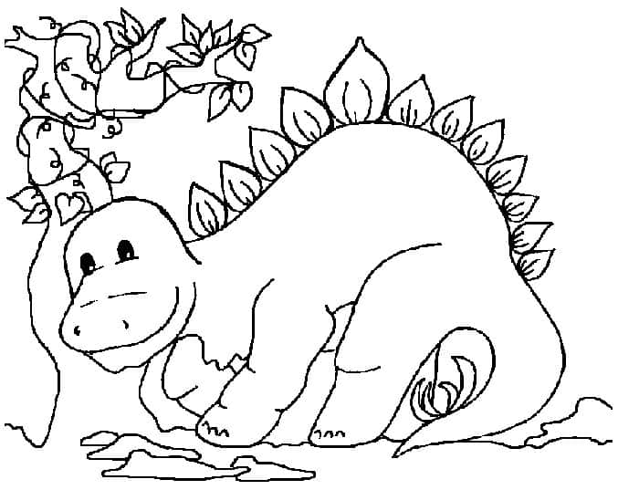 Coloring Book Pages Dinosaurs