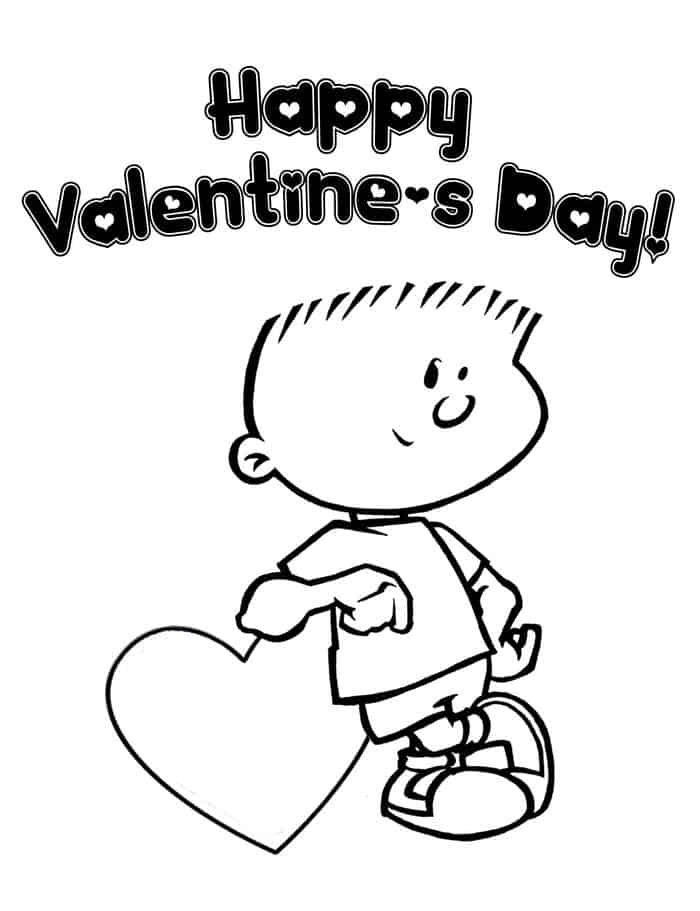 Coloring Book Pages For Valentines Day
