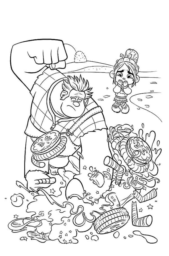 Coloring Book Pages Wreck It Ralph