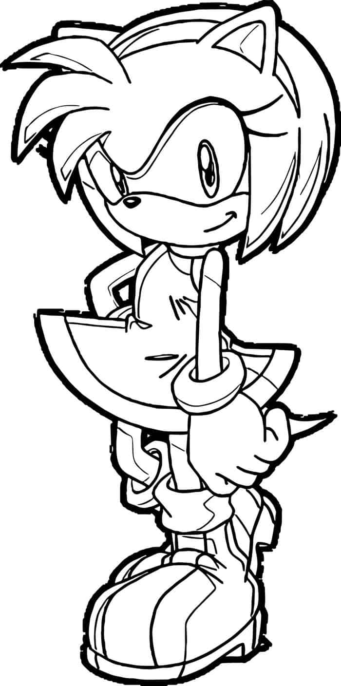 Coloring Pages Amy Rose