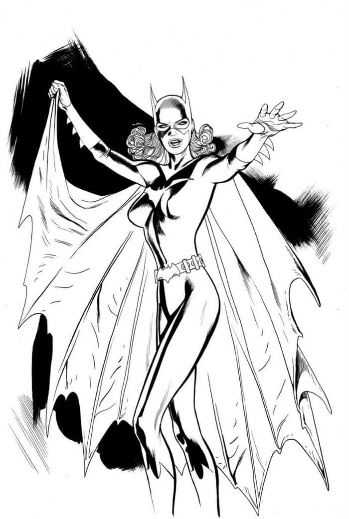 Coloring Pages Batgirl Sibowl