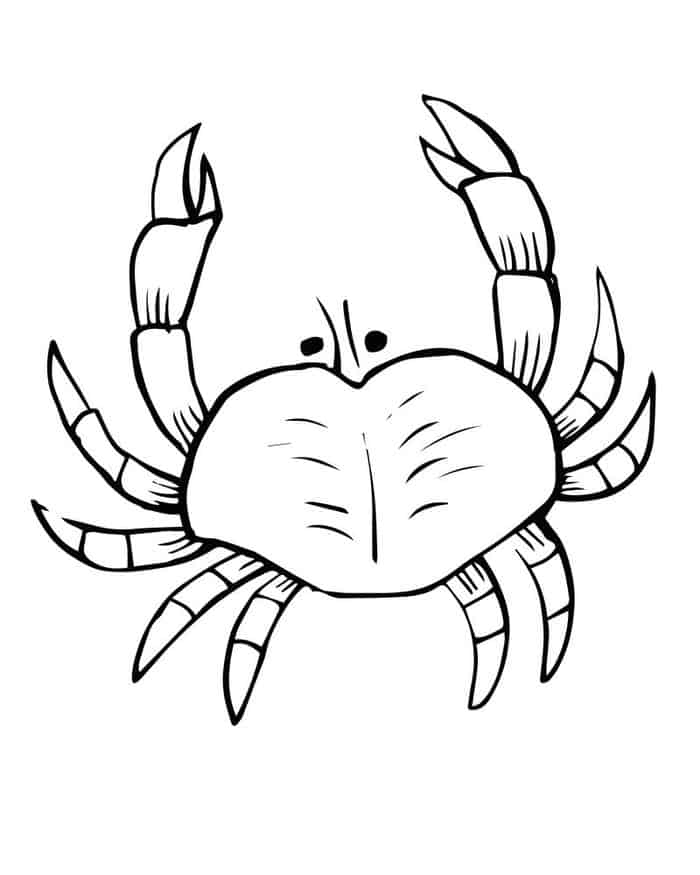 Coloring Pages Crab