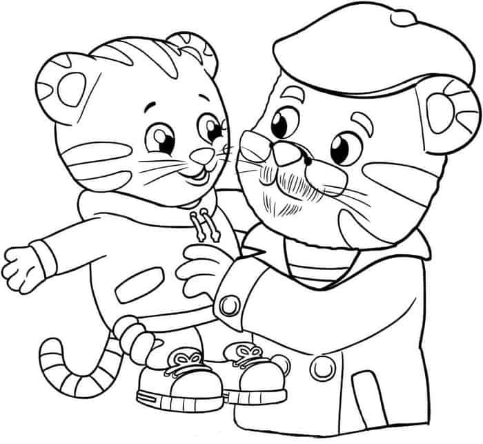 Coloring Pages Daniel Tiger