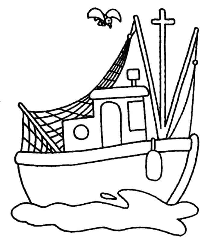 Coloring Pages For Boat