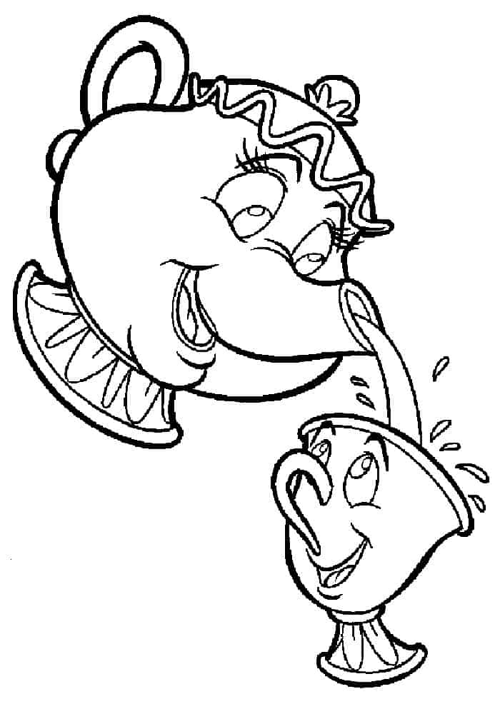 Coloring Pages For Kids Beauty And The Beast