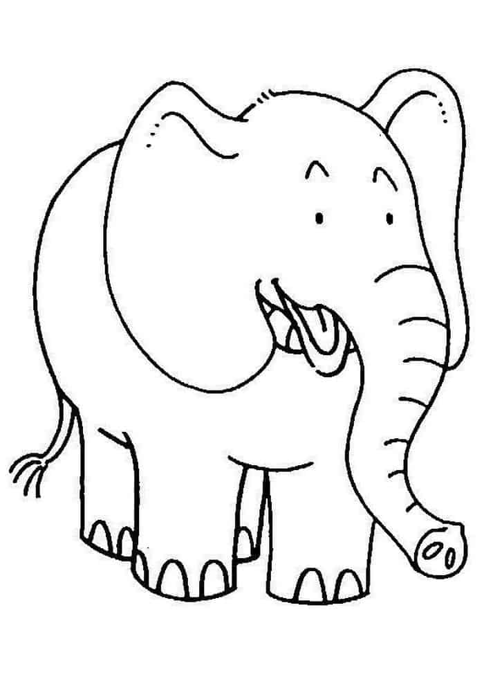 Coloring Pages For Kids Elephant