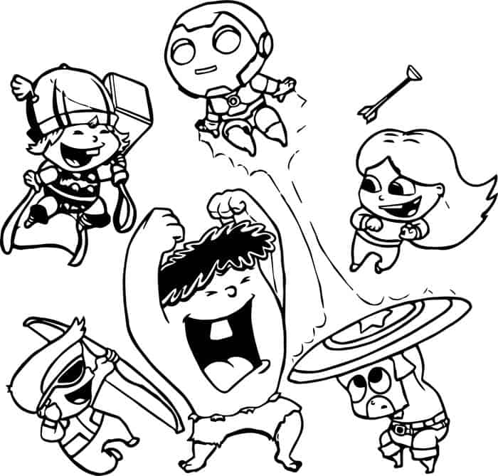 Coloring Pages Marvel Avengers