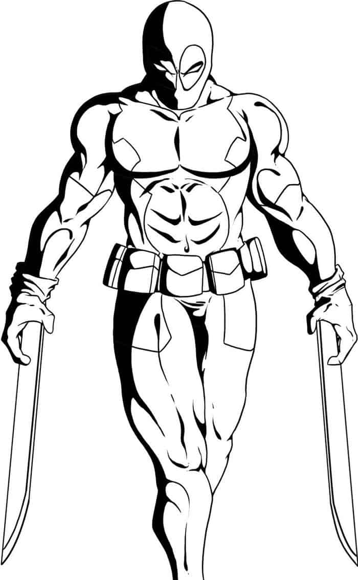 Coloring Pages Of Deadpool