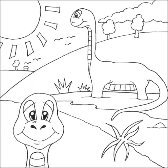 Coloring Pages Of Dinosaurs