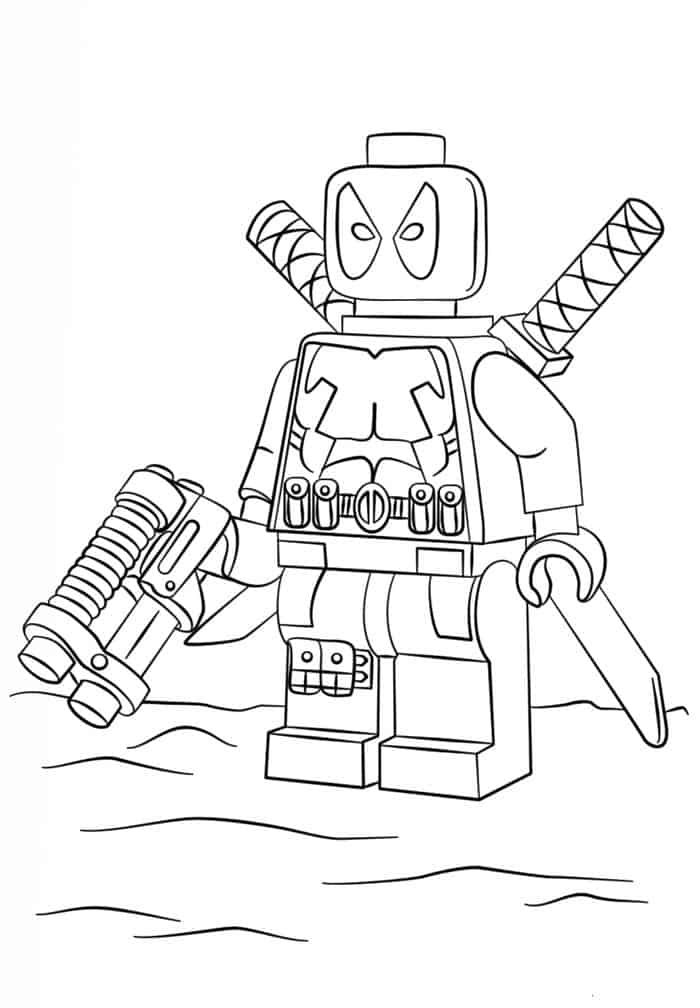 Coloring Pages Of Lego Deadpool