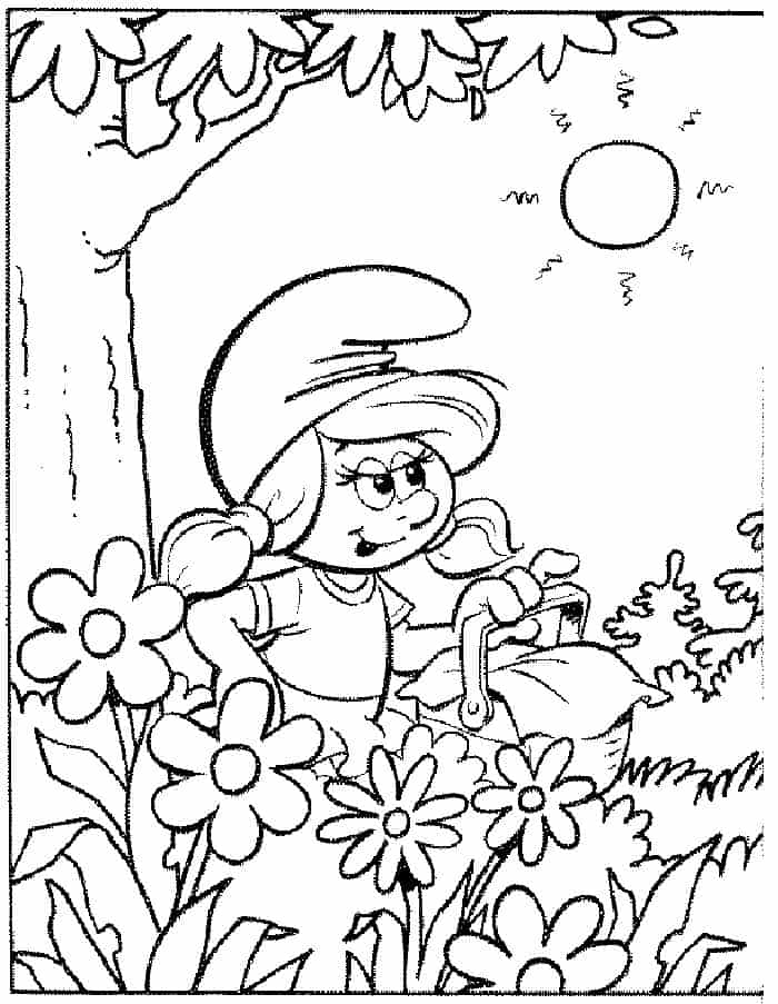 Coloring Pages Of Smurfs The Lost Vilege