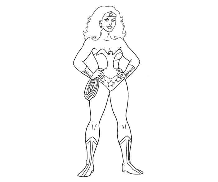 Coloring Pages Of Wonder Woman