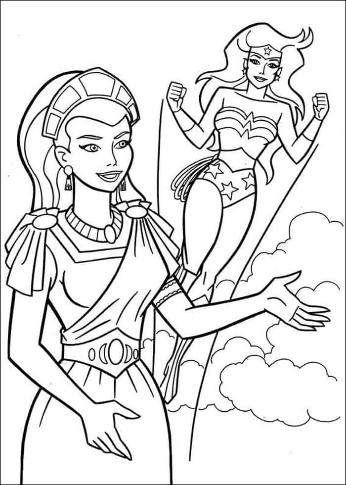Coloring Pages Superheroes Wonder Woman